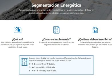 Segmentación: Energía anuncia su entrada en vigencia y tope de consumo por zona y sector