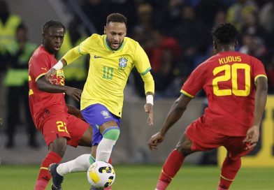 Brasil goleó 3-0 a Ghana en un amistoso